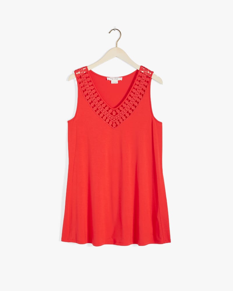 Front of plus size Hannah Crochet-Trim Top by In Every Story | Dia&Co | dia_product_style_image_id:132586